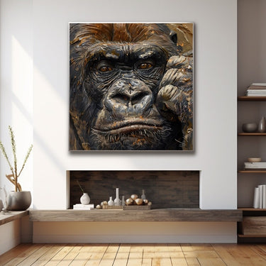 Oil Painting of Monkey